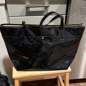 Kate Spade Shiny Black Tote Bag